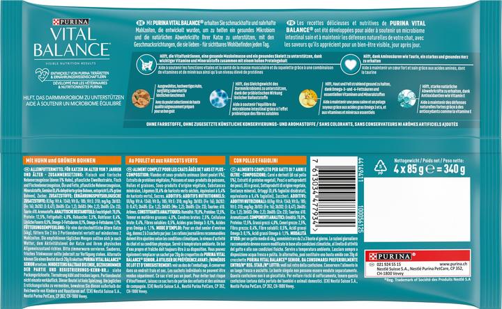 Produktbild Vital Balance Pastete mit Huhn (Senior, 4 Stk., 85 g)