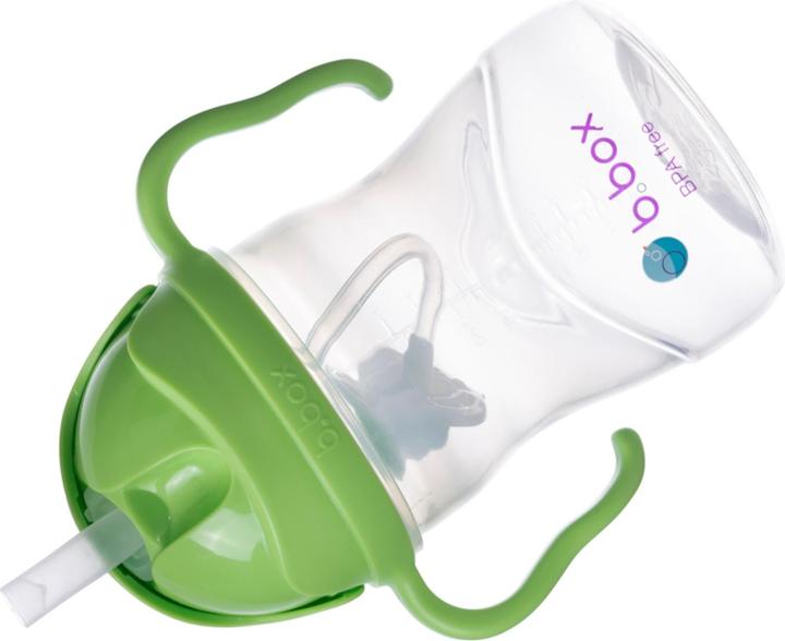 Produktbild B.Box Innovative Wasserflasche mit Strohhalm Apfel Neu 240 ml 6 Monate+ (240 ml)