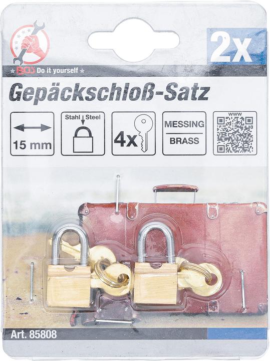 Productafbeelding BGS Bagageslotset | 15 mm | 2-delig.