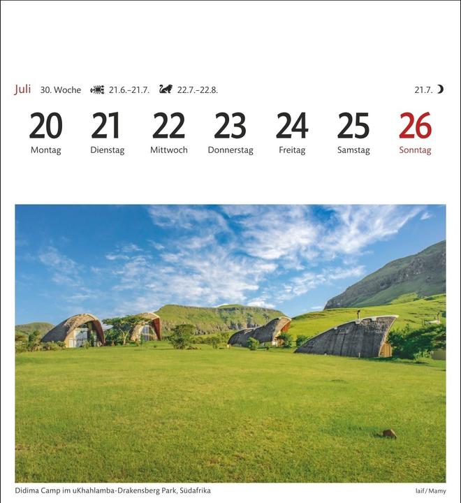 Actual product image Harenberg Traumziele Sehnsuchtskalender 2026 - Wochenkalender mit 53 Postkarten (German)