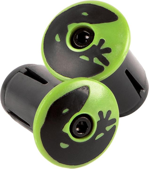 Actual product image Lizard Skins Road Bar End Plugs - Hyper Green