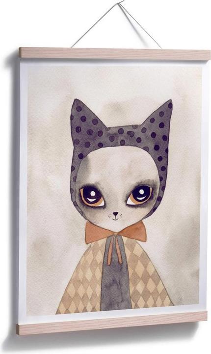 Actual product image Trenddeko carnival cat (40 x 50 cm)