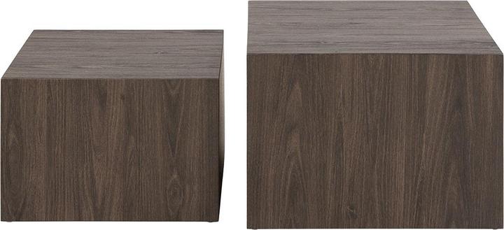 Actual product image AC Design Dice Couchtisch Travertin, raues Papier (58 x 58 x 40 cm)