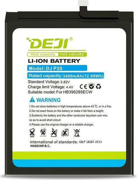 Actual product image DEJI Battery 20 Honor 10 HB396285ECW 3400mAh