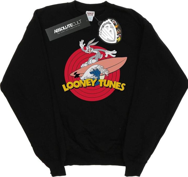 Actual product image Looney Tunes Mens Bugs Bunny Surfing Sweatshirt (M)