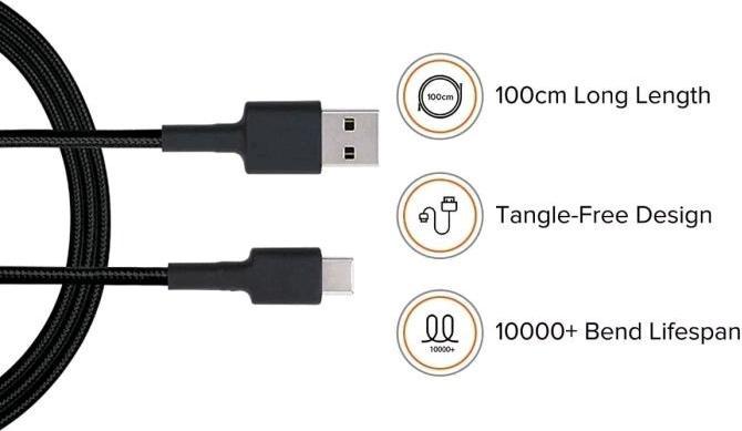 Actual product image Xiaomi Mi Cable (1 m, USB 2.0)