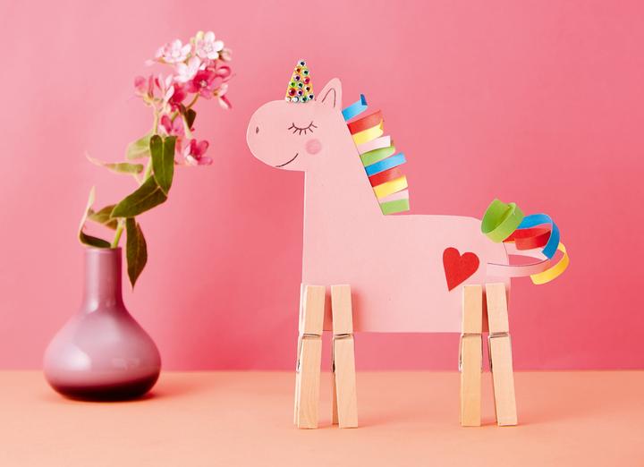 Actual product image Unicorn craft box. With instructions, craft materials and activity book