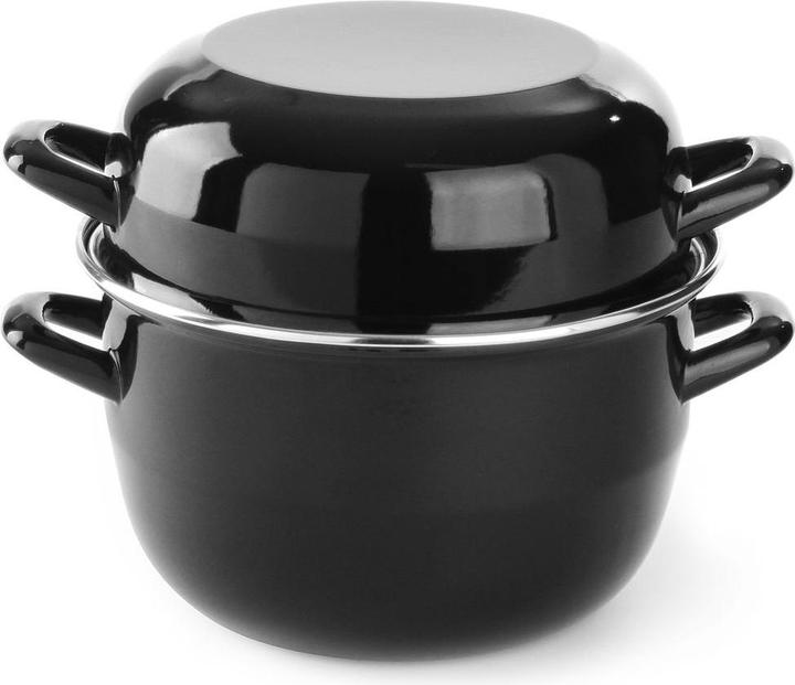 Actual product image Hendi Enamelled shell pot (22 cm, Casserole + Stewpot, Stainless steel)