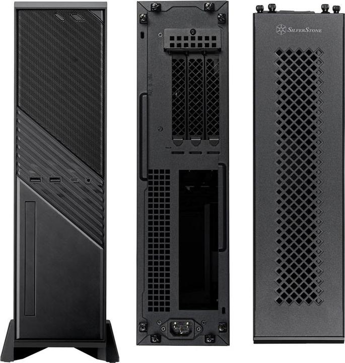 Image du produit Silverstone SST-ML12B Milo Slim HTPC Slim & compact Mini-ITX Computer Case (Mini-ITX)