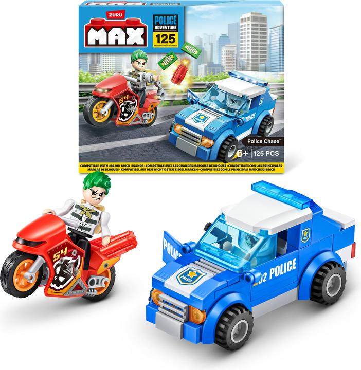 Actual product image Zuru Max City police car 125-piece