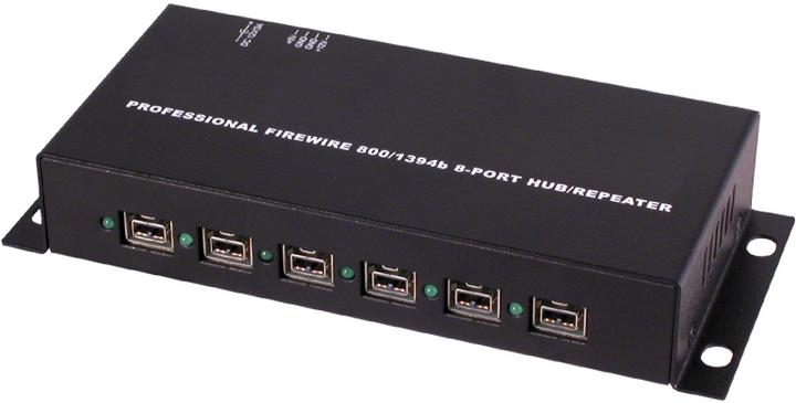 Produktbild Exsys Firewire 800 Hub, 8-Port (1+7), extern (FireWire, 6 Ports)