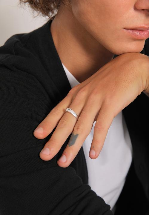 Produktbild Kuzzoi Ring Herren Topas Schlicht Elegant 925 Silber (62, 925 Silber)
