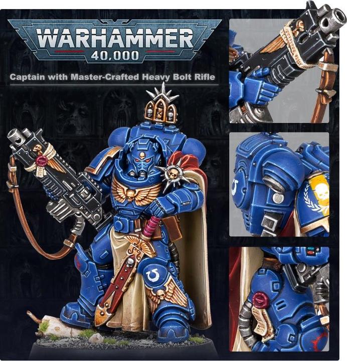 Actual product image Games Workshop Captain with Master-crafted Heavy Bolt Rifle (Plastic)
