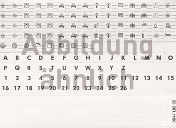 Produktbild Legrand Lexic Etiketten 04969 42 Ziffern und Buchstaben