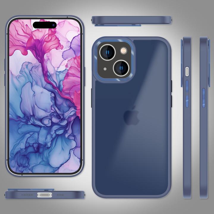 Immagine prodotto Nalia Manica ibrida opaca trasparente smerigliata (Apple iPhone 15 Plus)
