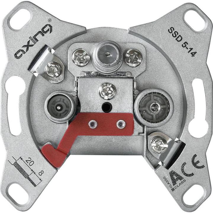 Immagine prodotto Axing SSD00507 Zoccolo grigio tipo F (Presa d'antenna)