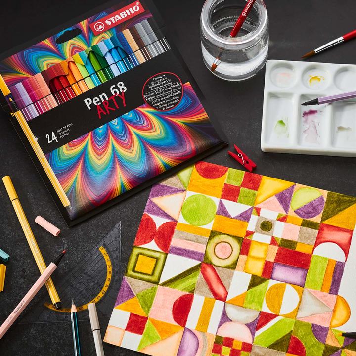 Produktbild STABILO Pen 68 Premium-Filzstift (Mehrfarbig, 30 x)