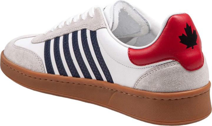 Produktbild Dsquared2 white/blue leather boxer sneakers (42)