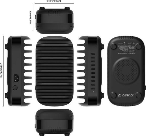 Immagine prodotto Orico Stazione di ricarica USB a 10 porte DUK-10P (120 W)