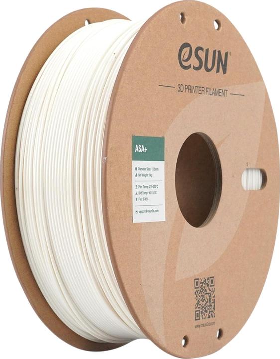 eSUN ASA+ 1,75mm WARM WHITE 1kg (ASA, 1.75 mm, 1000 g, White)