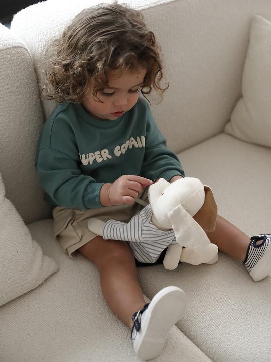Produktbild Vertbaudet Baby Sweatshirt mit Druckknöpfen hinten und Recycling-Polyester (92)
