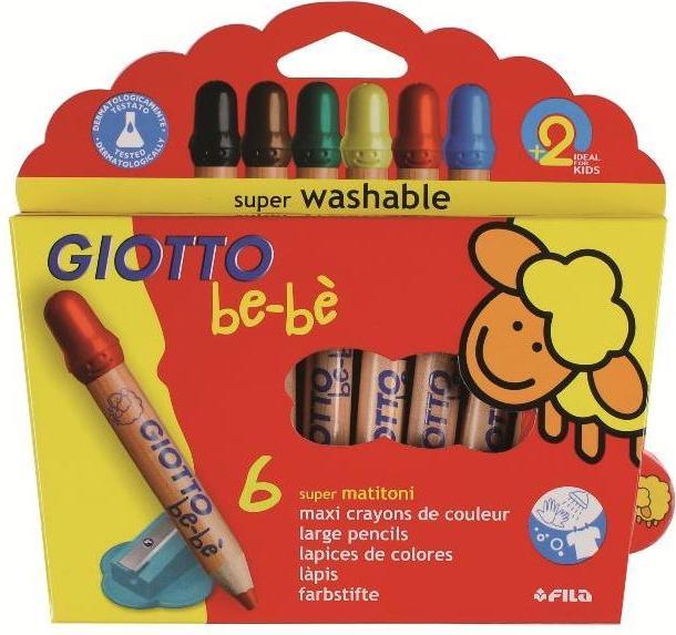 Image du produit Giotto Crayons de couleur be-bé Jumbo Multicolore (Multicolore, 6 x)