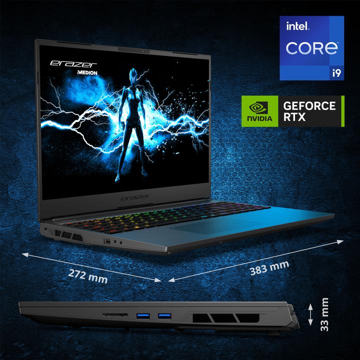 Produktbild Erazer Major X20 16" QHD i9-14900HX 32GB/2TB SSD RTX 4070 Win11 MD62617 (16", Intel Core i9-14900HX, 32 GB, 2000 GB, DE)