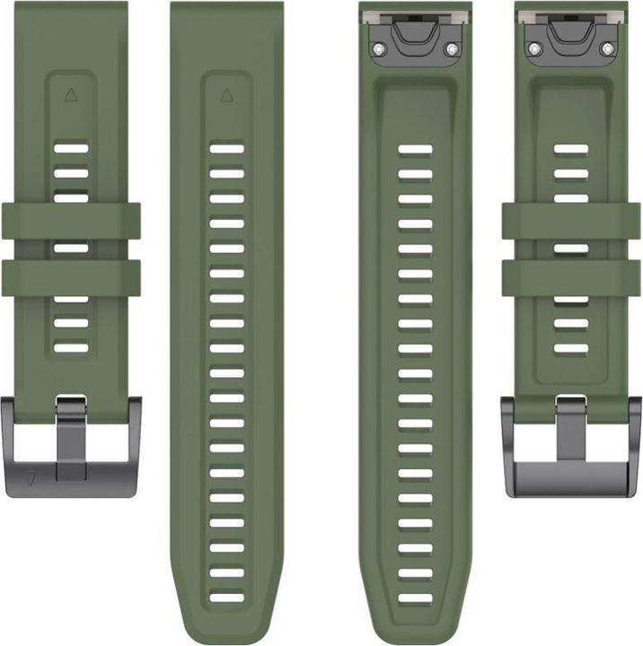 Image du produit OEM Strap Silicone strap for GARMIN FENIX 3 / 3HR / 5X / 6X / 6X Pro / 7X / 7X Pro dark green (4) (Silicone)