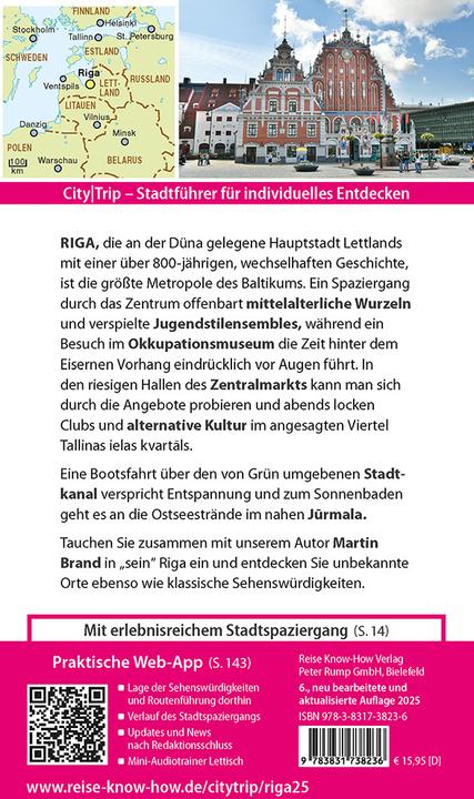 Produktbild CityTrip Riga (Deutsch, Martin Brand, Robert Kalimullin, 2025)