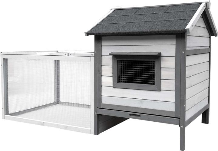 Image du produit Wiltec Clapier pour lapins 1460x750x830mm Enclos pour lapins Cage pour petits animaux