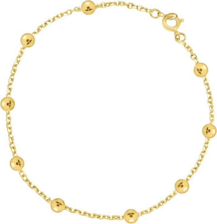 Immagine prodotto Candy Bracciale Nima, argento 925, placcato oro (18 cm, Placcato oro 18k, Argento 925)