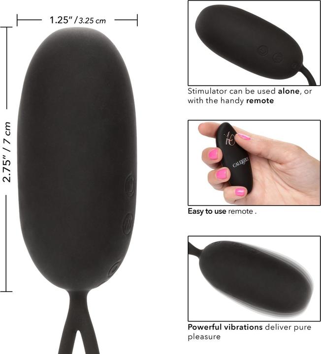 Actual product image CalExotics Silicone Remote Rechargeable Egg
