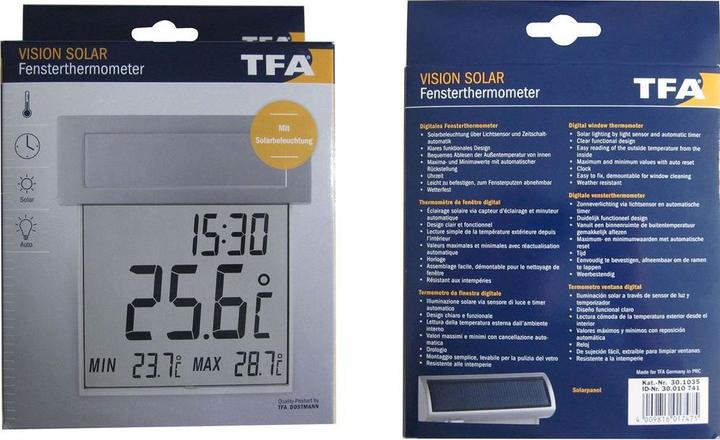 Actual product image TFA Digital Vision Solar