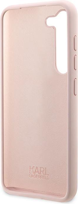 Actual product image Karl Lagerfeld KLHCS23MSNIKBCP S23+ S916 hardcase pink/pink Silicone Ikonik (Samsung Galaxy S23+)