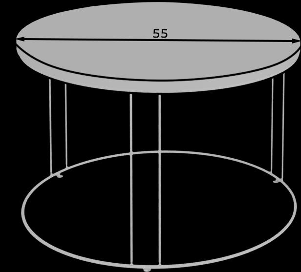 Produktbild ADRK Furniture Noel (55 x 55 x 37 cm)