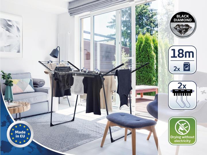 Actual product image Leifheit Pegasus 180 Solid clothes horse (18 m)