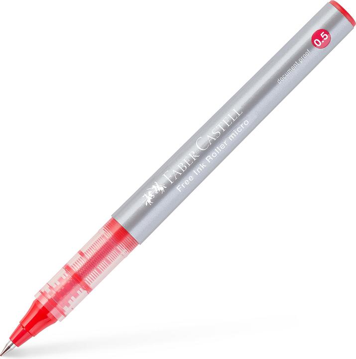 Produktbild Faber-Castell FREE INK - Roller (Rot, Silber, Transparent, 1 x)
