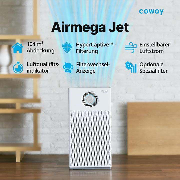 Actual product image Coway AIRMEGA JET Luftreiniger AP-1220B (104 m²)