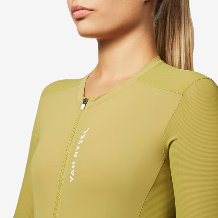 Actual product image Van rysel Radtrikot Rennrad kurzarm Sommer Unisex Racer 2 Khaki (XS)