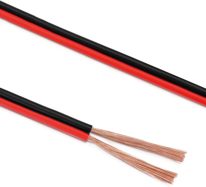 Image du produit Delock sonero câble de haut-parleur, 2x4,0mm², CCA, rouge, noir, anneau de 10m *RoHS Conforme*. (10 m, 4 mm²² mm)