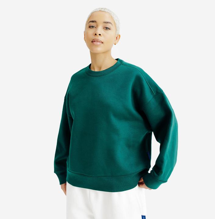 Decathlon Sweatshirt Damen Rundhals - grün