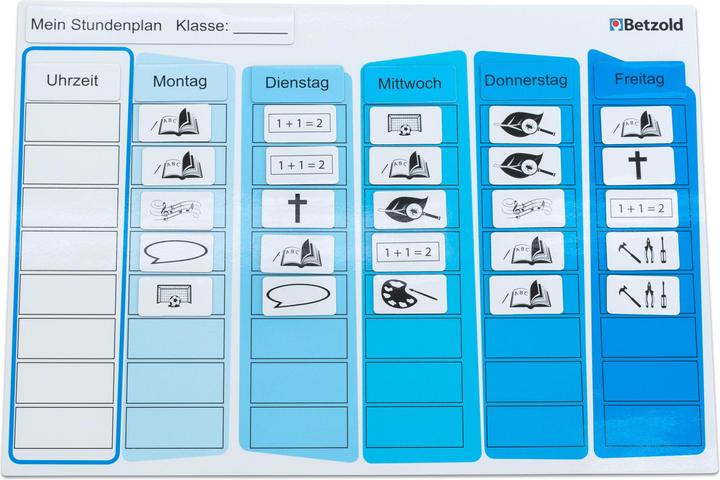 Produktbild Betzold Immerwährender Stundenplan (A4, Deutsch, Französisch, Englisch)