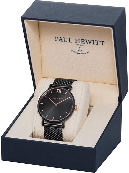 Actual product image Paul Hewitt Sailor Line Black Sunray (Analogue wristwatch, 39 mm)