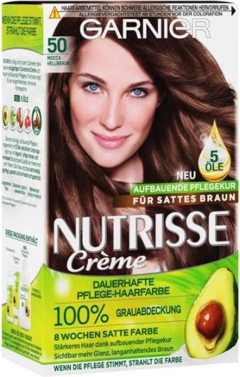 Pierre Fabre Garnier Nutionse, 050 Mocca Hellbraun, Haarfärbemittel (050 Mocca Hellbraun)