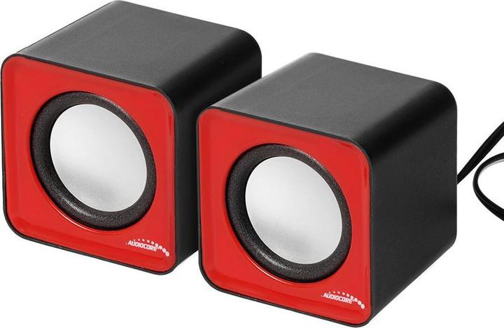 Audiocore AC870 R a 2 vie grigio, rosso cablato