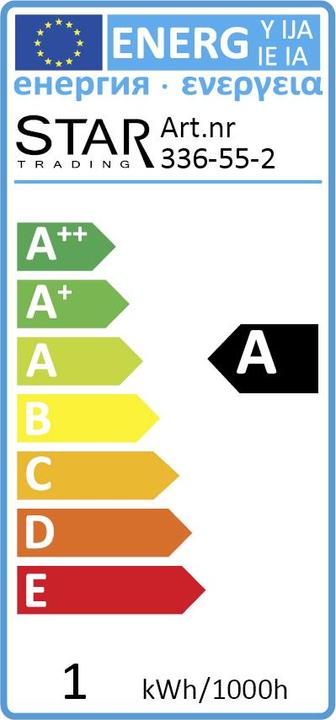 Energie-Label Star Trading G45 (E27, 1 W, 15 lm, 1 x, G)