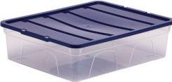 Actual product image Fellowes 10 Bankers Box Aufbewahrungsboxen 12,0 l transparent, blau 32,0 x 40,0 x 11,0 cm