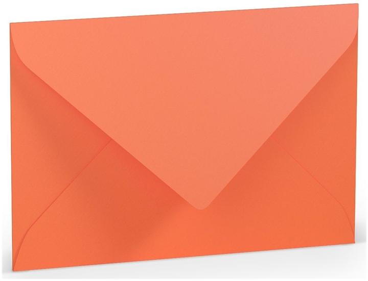 Actual product image Paperado Envelopes B6 silk lining wet glue PU=5 pieces Coral (B6, 5 x)