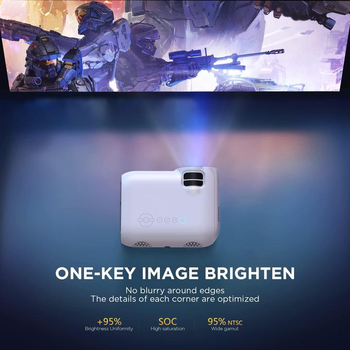 Image du produit XZJX Direct WiFi Beamer 1080P mit Bluetooth 5.0 (HD, 7500 lm)