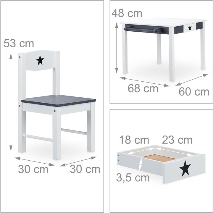 Actual product image Relaxdays Star (Kids table)